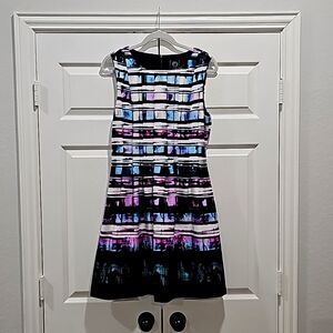 Vincent Camuto scuba mini dress abstract